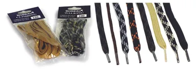 Image de Lacets plats noirs pour chaussures Boreal, 200 cm