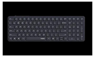Zdjęcie produktu dla Rapoo E9310M, Pełnowymiarowy (100%), Bezprzewodowy, RF Wireless + Bluetooth, QWERTZ, Czarny