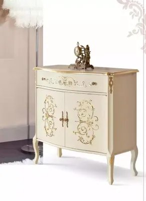 Image de Sideboard blanc classique Meubles en bois Designer Commode Salon Nouveau