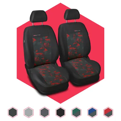 Produktbild von Autositzbezüge Universal Schonbezüge Sitzauflage PKW Set 1+1 Vorne Polyester Rot