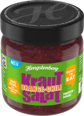 Zdjęcie produktu dla Hengstenberg coleslaw z pomarańczowym chilli ATG 230g opakowanie 425ml