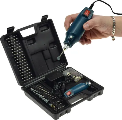 Produktbild von Mini Bohrmaschine Gravur & Polier Set