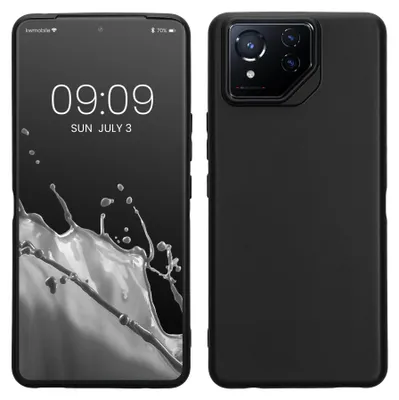 Produktbild von kwmobile Handyhülle für ASUS ROG Phone 8 Pro Hülle - TPU Case - Kabelloses Laden - Schutzhülle Cover in Schwarz matt