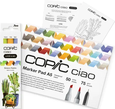 Obrázok produktu pre COPIC 220750206 COPIC Marker ciao "LAYER & MIX Starter Set", Botanic