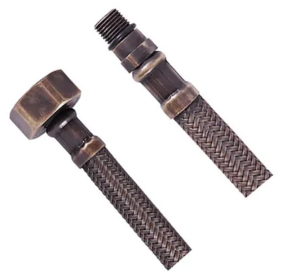 Zdjęcie produktu dla Wąż elastyczny, stal nierdzewna M10x3/8", 35 cm, brązowy