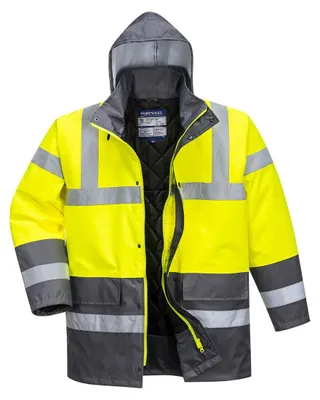 Produktbild von Portwest S466 Warnschutz Kontrast Traffic-Jacke Yellow/Grey Gr. S