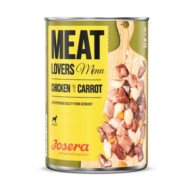 Produktbild von Josera | Hundefutter |  Nassfutter Meat Lovers Menu Chicken with Carrot 6 x 400g