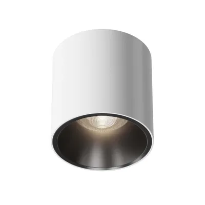 Zdjęcie produktu dla Lampa sufitowa LED, metalowa, biała, ściemnialna, ciepła biel