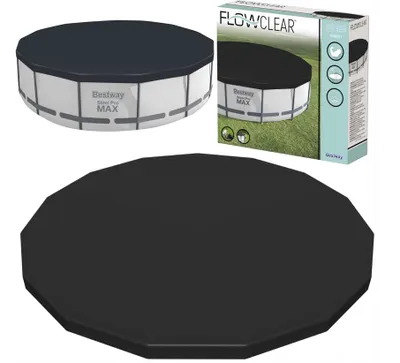 Zdjęcie produktu dla Bestway 58038, Osłona, Niebieski, Polietylen, 4,57 m, 4,57 m, 91 cm