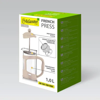 Produktbild von Maestro Mr-1665 1l French Press    One Size