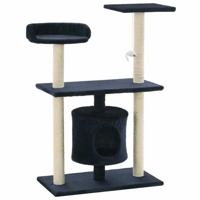 Produktbild von vidaXL Katzen-Kratzbaum Sisal 95 cm Dunkelblau