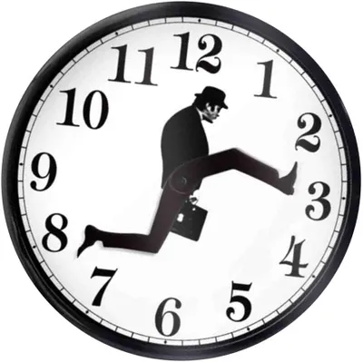 Produktbild von Von der Britischen Kom?Comedian Home Decor, Neuheit, Wanduhr, Lustige Walking Silent Mute Clock