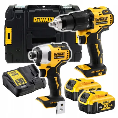 Produktbild von Dewalt 18V Combo Set (Dcd709+Dcf809) 2X5.0Ah Dck2062P2T