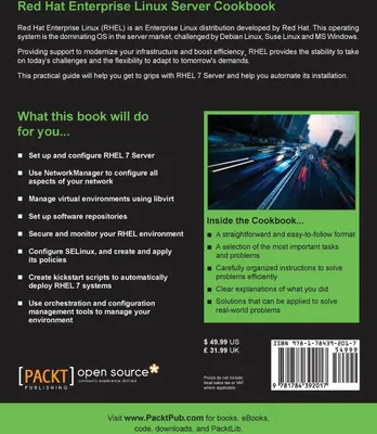 Produktbild von Red Hat Enterprise Linux Server Kochbuch