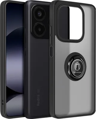 Produktbild von Avizar, Handyhülle für Xiaomi Redmi Note 14 5G Metallring, Video-Halterung, Schwarz