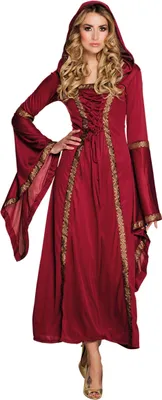Immagine prodotto di Costume medievale da donna rosso da strega - M/L