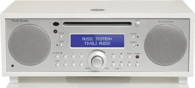 Zdjęcie produktu dla Tivoli Audio Music System+, System micro domowego audio, Srebrny, Biały, DAB+, FM, Niebieski, CD, Obrotowy