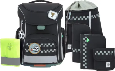 Produktbild von Lässig School Set Slim Unique Black 7-teilig Schulranzenset