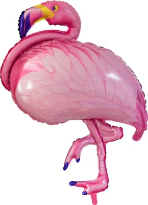 Produktbild von Folienballon Flamingo mit Beinen pink, 100 x 80 cm
