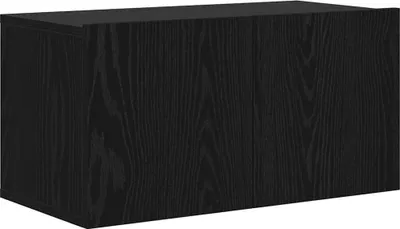 Obrázok produktu pre Sada TV stolíkov vidaXL, čierna, 60 x 30 x 30 cm, drevotrieska