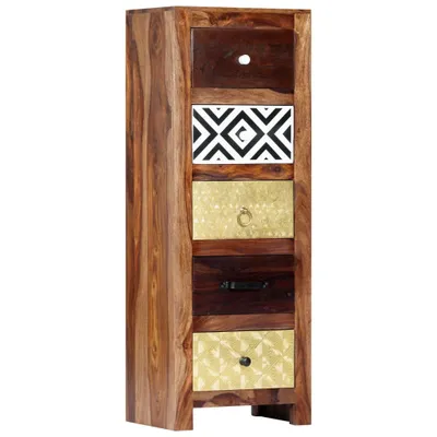 Produktbild von Beistellschrank 40x30x110 cm Massivholz Akazie
