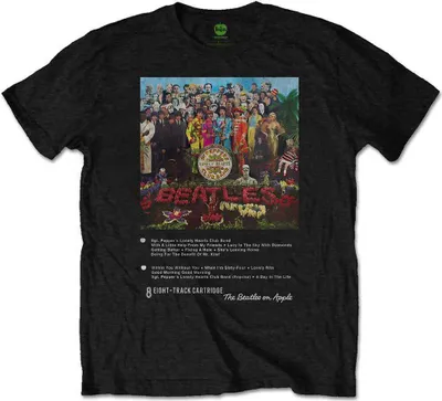 Produktbild von The Beatles Sgt Pepper 8 Track Black M T-Shirt