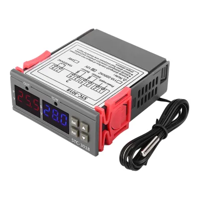 Obrázok produktu pre Regulácia teploty, Termostat, Mikropočítačová regulácia teploty, Digitálny displej, Dvojitá obrazovka s duálnym displejom, Elektronický termostat, NTC snímač, Ohňovzdorný plastový kryt ABS