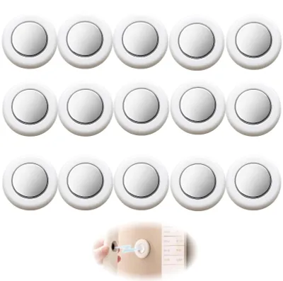 15 magnetische Wandhalter für Fernbedienungen, weiß, selbstklebend