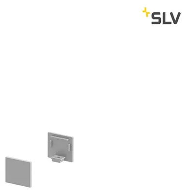 Produktbild von SLV 1000478 GRAZIA 10 Endkappe für GRAZIA Aufbauprofil standard 2 Stk. flache Ausführung alu