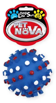 Immagine prodotto di GIOCATTOLO PER CANI Riccio BLU CON SUONO 8,5 cm PET NOVA HIGIENA Giocattolo da masticare