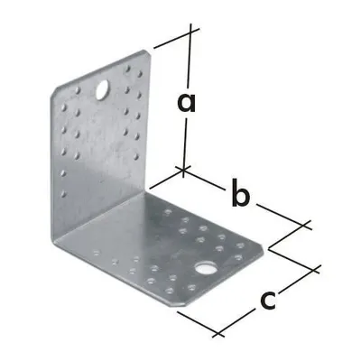 Obrázek produktu pro Úhelník spojovací KL 4, 90x90x65 zinkovaný plech / balení 1 ks