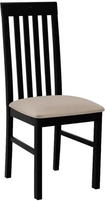 Image de Chaise de salle à manger rembourrée DANBURY 1 - noir / beige