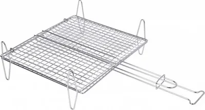Produktbild von Sauvic 50x50 Cm Edelstahl-fischgrill Silber  Silber One Size