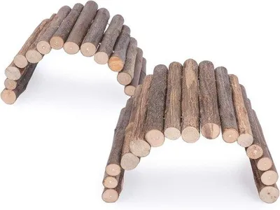 Produktbild von Holzleiter Brücke Spielzeug für kleine Tiere (2 Stücke)