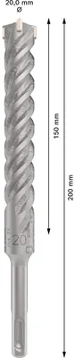 Image de Bosch PRO SDS plus-5X foret marteau 20 x 150 x 200 mm - 2608836639