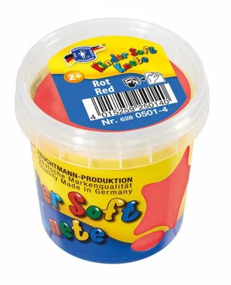 Produktbild von Vegane Kinderknete aus Lebensmittelzusatzstoffen rot