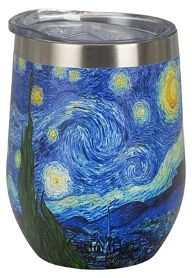 Immagine prodotto di Tazza termica, elegante, ideale come regalo. Art Gallery - Notte Stellata di Van Gogh, 330 ml