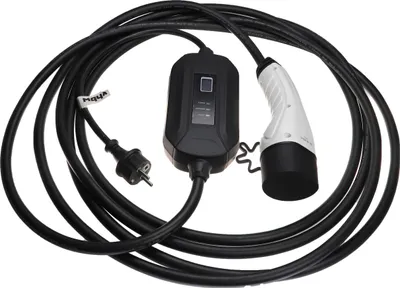 Produktbild von vhbw Ladekabel Typ 2 zu Typ F CEE 7/7 kompatibel mit Toyota bZ4X, C-HR, Corolla Hybrid, Corolla Cross Hybrid Elektroauto, 1-phasig, 16 A, 3,5 kW, 7 m