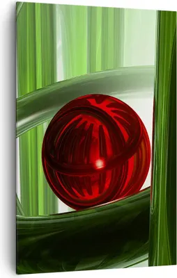 Produktbild von Bild auf Leinwand - Leinwandbild - Einteilig - Computergrafik 3d modern Komposition - 80x120cm - Wand Bild - Wandbilder - Leinwanddruck - Wanddekoration - Leinwand bilder - Wandbild - PA80x120-0359