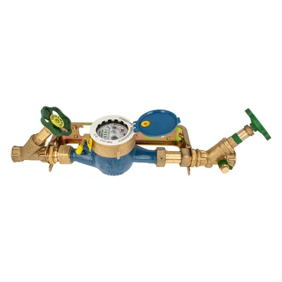 Produktbild von Hauswasserzähler Baulänge 190 mm, inkl Einbaugarnitur 1 1/4 Zoll, starre Ausführung, verzinkt