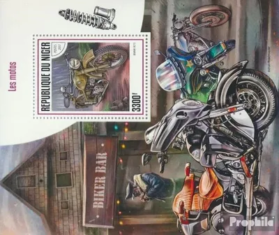 Produktbild von Briefmarken Niger 2017 Mi Block 739 (kompl. Ausg.) postfrisch Motorräder
