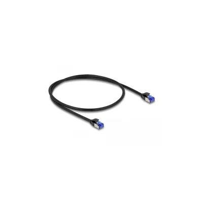Produktbild von Delock - Patch-Kabel - RJ-45 (M) zu RJ-45 (M) - 50 cm - S/FTP - CAT 6a - halogenfrei, ohne Haken - Schwarz