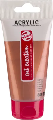 Productafbeelding van TALENS Art Creation - Acrylverf TAC 805, koperbuis, 75 ml | Tube A, 75 milliliter