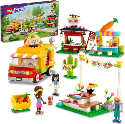 Produktbild von LEGO 41701 Friends Streetfood-Markt mit Taco-Truck und Smoothie-Bar