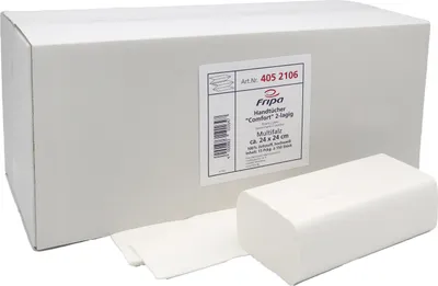 Produktbild von Falthandtuch COMFORT, 24 x 24 cm, Z-Falz1 Karton = 15 Pack