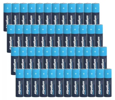 Produktbild von Alpalium Batterien, AA, 48er Pack, Markenqualität, R6, Alkaline, 1,5V