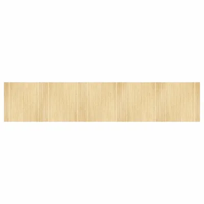 Image de vidaXL Tapis Rectangulaire Clair Naturel 100x500 cm Bambou