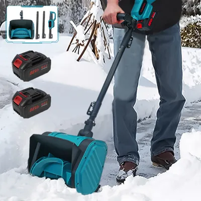 Produktbild von Abnehmbare multifunktionale Schneefräse,1000W kabellose elektrische Schneefräsen, Schneeschaufel 20V,Schneeräumausrüstung, zusätzlicher Griff, 2Akkus