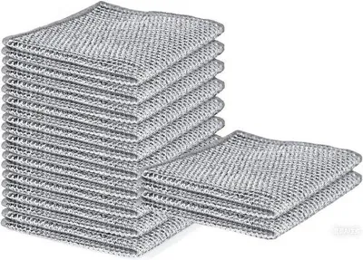 Produktbild von Famanu Abwaschbürsten Set 12 Stück - Metall, kratzfrei und wiederverwendbar