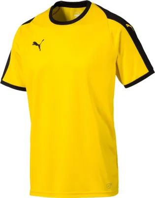 Produktbild von Puma Fußball Liga Trikot Herren kurzarm Shirt gelb schwarz Gr XXL